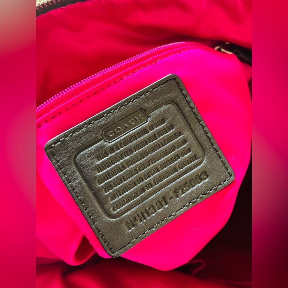 Coach Daisy Wool Tweed Plaid Emma Tote F25083 - Picture 12 of 12